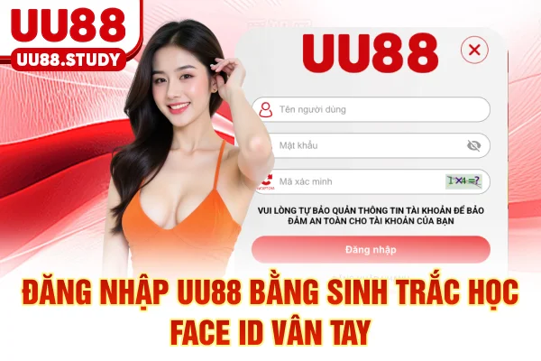 Đăng nhập UU88 bằng sinh trắc học (Face ID/vân tay)