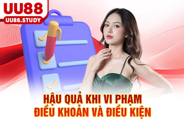 Hậu quả khi vi phạm điều khoản và điều kiện